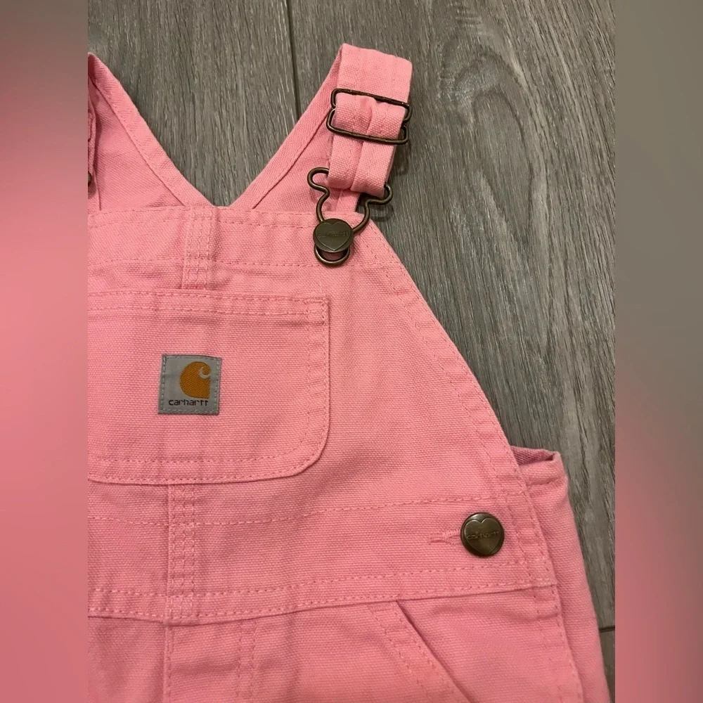 Carhartt CM9712 - Loose Fit Canvas Bib Overall - Toddler Girls 18 Mo